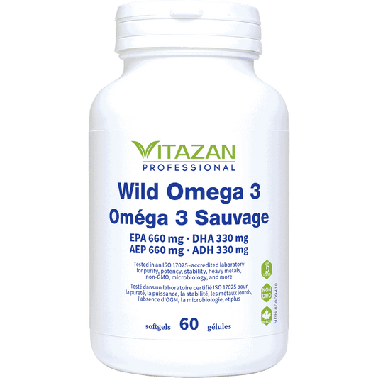 Vitazan    Wild Omega 3 (EPA 660 mg · DHA 330 mg) 120 softgels