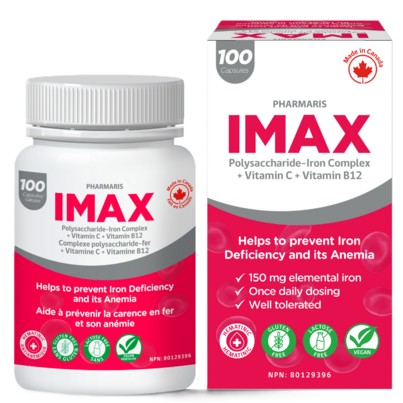 IMAX POLYSACCHARIDE IRON COMPLEX+VIT C+B12 CAPS100 CAPSULE