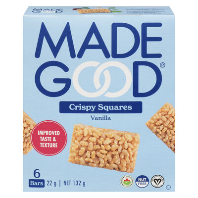 MADEGOOD   Vanilla Crispy Squares    6x22g