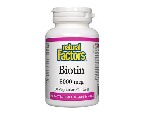 Natural Factors   Biotin 5000 mcg   60 vcapsvcaps