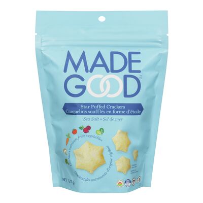 Made Good   Puffed Crackers   Star Puffed Sea Salt Crackers121G