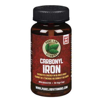 Pure Lab Vitamins   Carbonyl Iron 22.5mg - 90 vegi caps