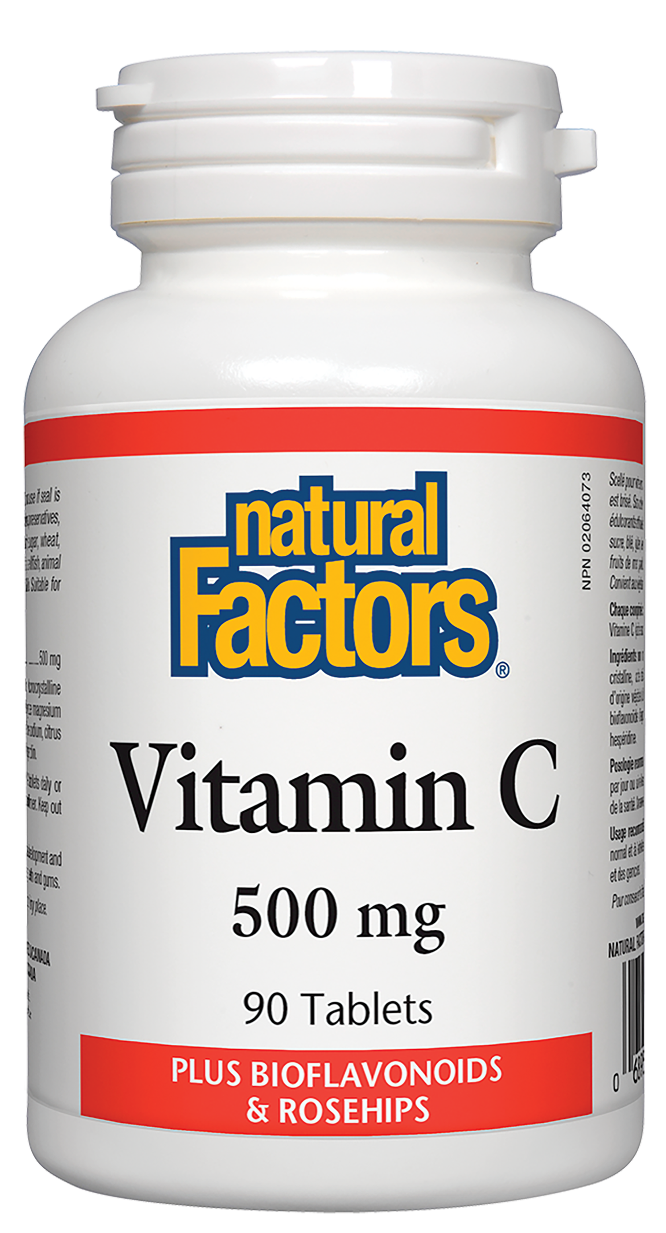 Natural Factors   Vitamin C 500 mg Plus Bioflavonoids & Rosehips   90 tabstabs