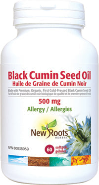 NEW ROOTS    Black Cumin Seed Oil 500 mg    60 softgels