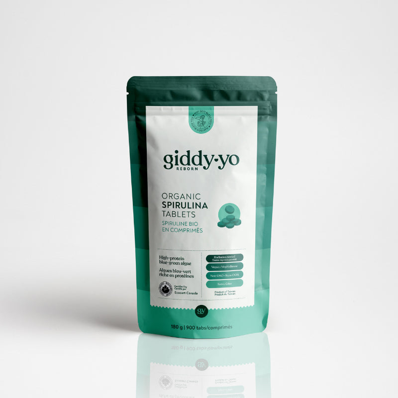 GIDDY-YO   Spirulina Tabs - Organic   180g/900 tabs