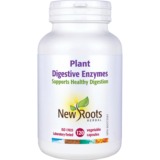 NEW ROOTS    Plant Digestive Enzymes    120 capsules