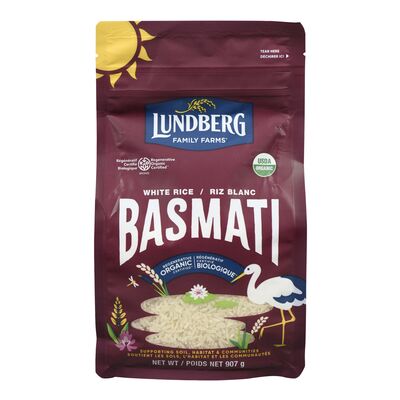 Lundberg Family Farms   Organic Rice   California White Basmati Rice907G