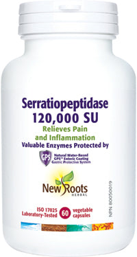 NEW ROOTS    Serratiopeptidase 120,000 SU    60 capsules