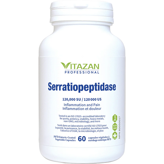 Vitazan    Serratiopeptidase 120,000   60 capsules