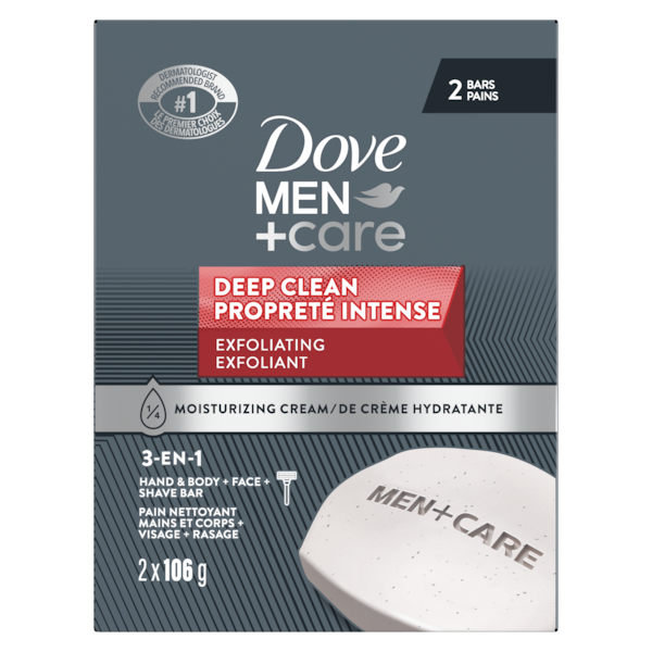 DOVE MEN+CARE BAR DEEP CLEAN 2X106G