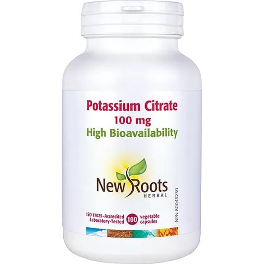 NEW ROOTS    Potassium Citrate 100 mg    100 capsules