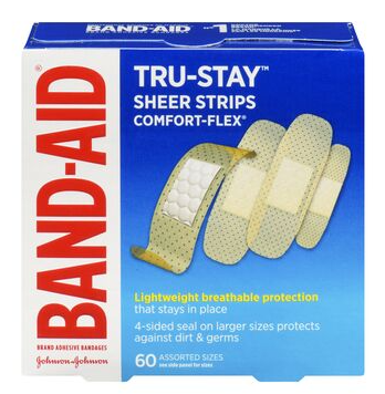 Band Aid Plastic Bandages 60 pcs
