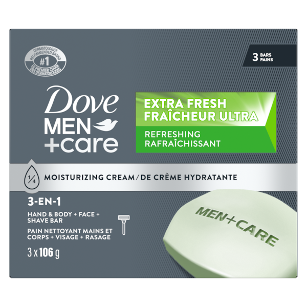 DOVE MEN+CARE BAR EXTRA FRESH 3X106G