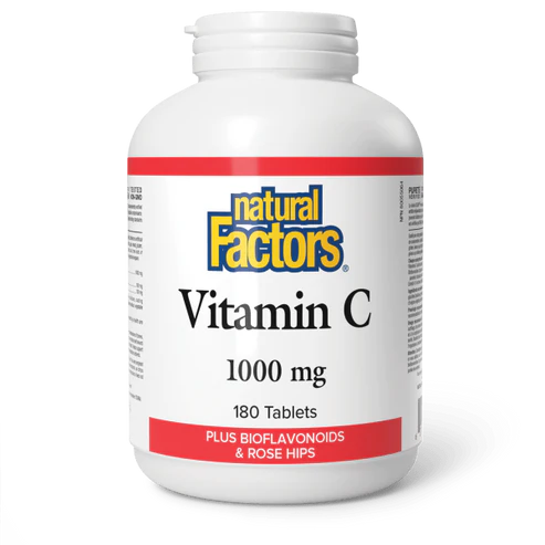Natural Factors   Vitamin C 1000 mg Plus Bioflavonoids & Rosehips   180 tabstabs