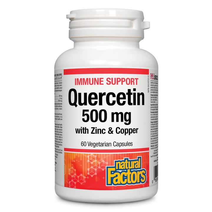 Natural Factors   Quercetin with Zinc and Copper 500mg   60vcaps