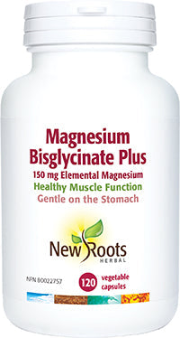 NEW ROOTS    Magnesium Bisglycinate Plus      120 capsules