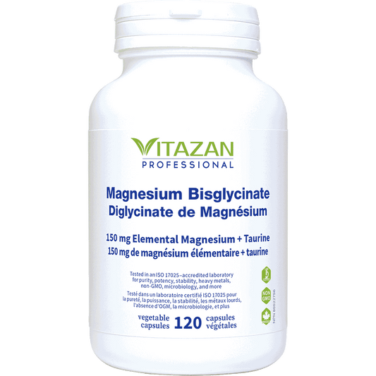 Vitazan    Magnesium Bisglycinate 150mg 120 capsules