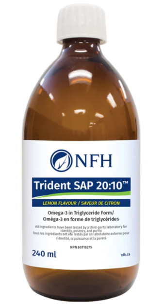 Nutritional Fundamentals for Health    Trident SAP 20:10 (790 mg of EPA, 395 mg of DHA/teaspoon) 240 ml