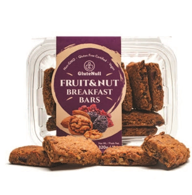 GLUTENULL   Fruit & Nut Breakfast bars,320g