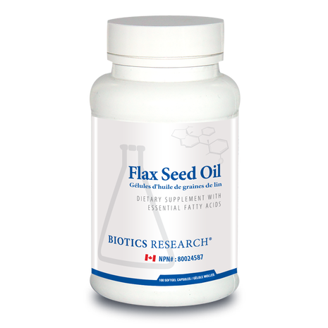 BIOTICS - Flax Seed Oil Caps - 100 Capsules