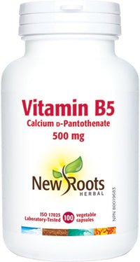 NEW ROOTS    Vitamin B5 Calcium ᴅ-Pantothenate · 500 mg    100 capsules