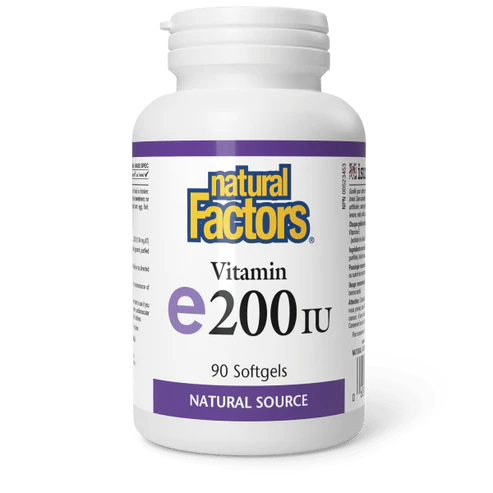 Natural Factors - Vitamin E 200 IU - 90 sgels
