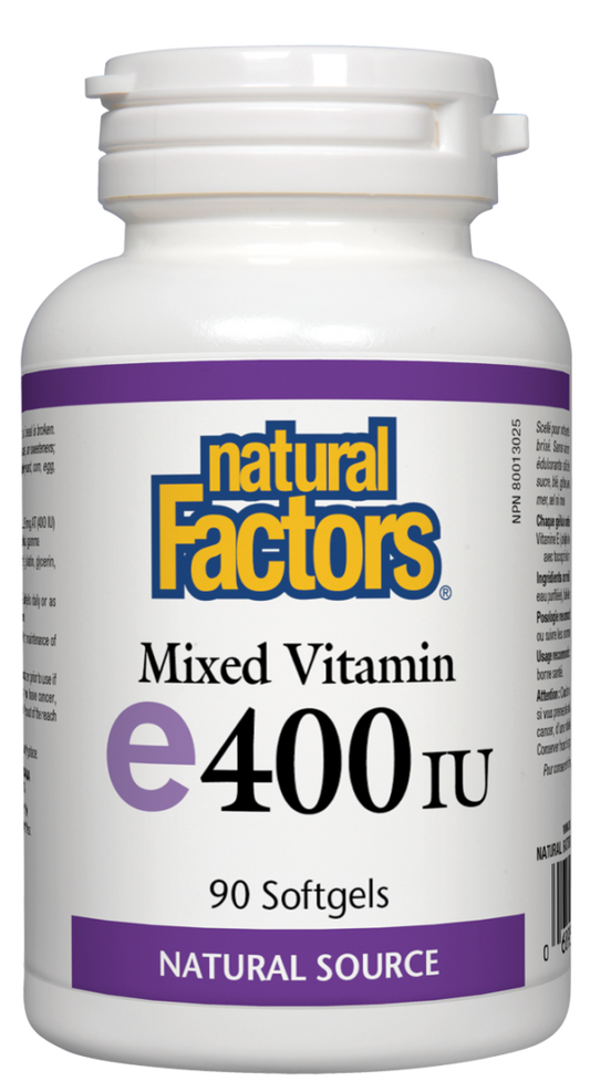 Natural Factors - Mixed Vitamin E 400 IU - 90 sgels