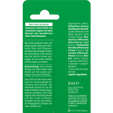 Weleda   Skin Food Lip Butter 8ml
