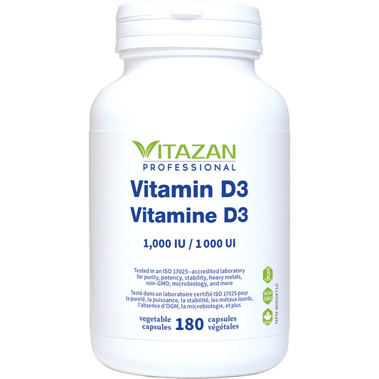 Vitazan    Vitamin D3 (1,000 IU) 180 capsules