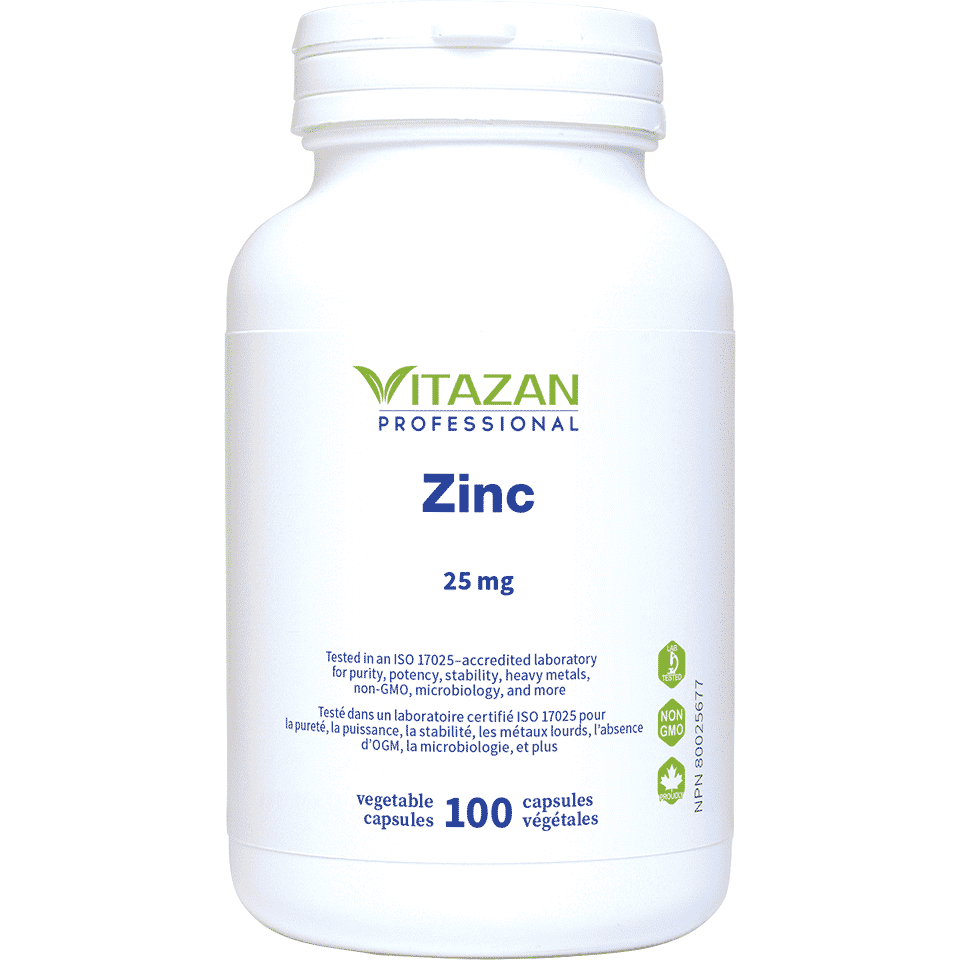 Vitazan    Zinc Chelate (25 mg) 100 capsules