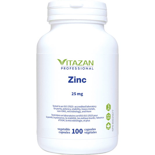 Vitazan    Zinc Chelate (25 mg) 100 capsules