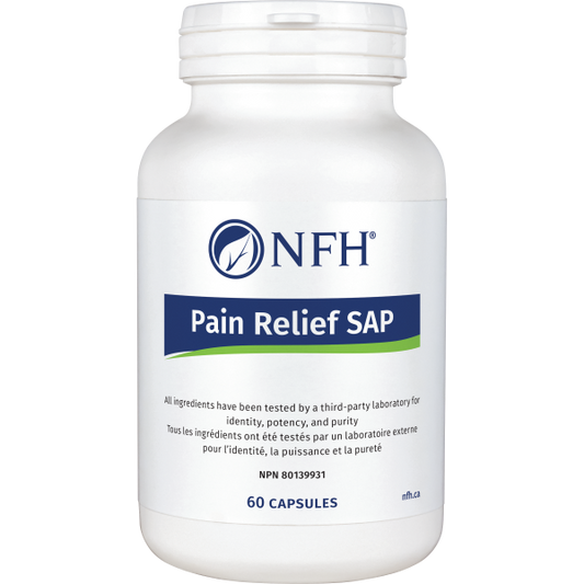NFH Pain Relief SAP (micronized palmitoylethanolamide) Double-strength 600mg PEA -  60 capsules