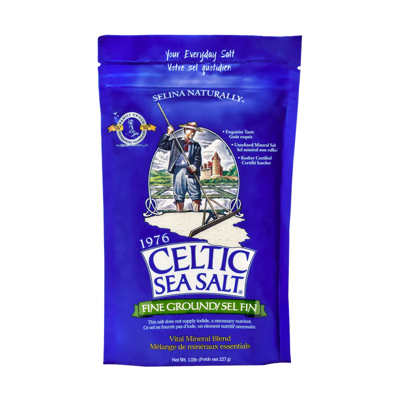 Celt Salt    Celt Salt Fine Ground Bag    Container Size: 227 g    Case of 6