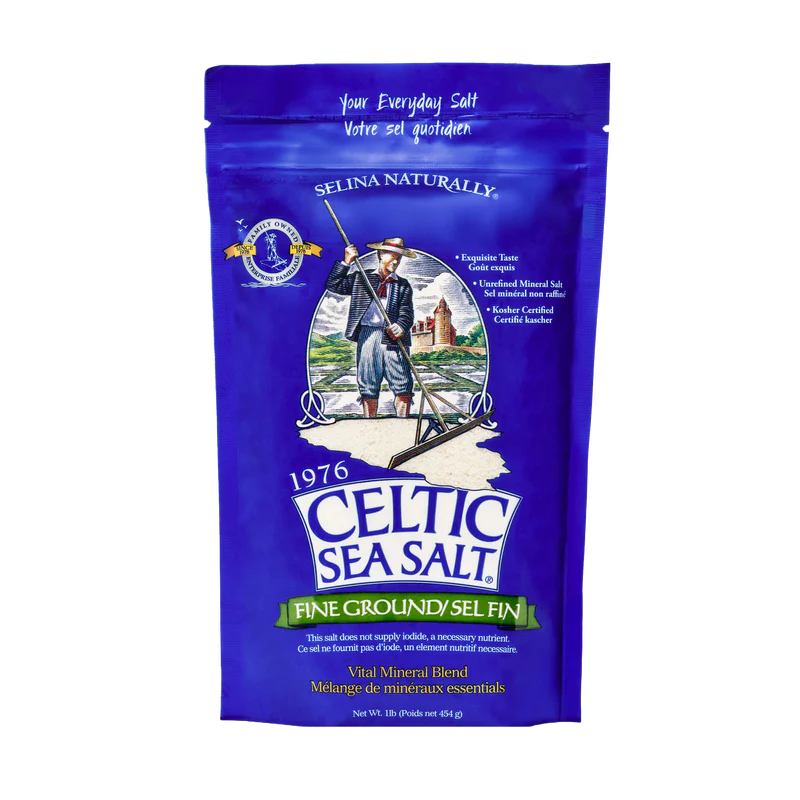Celt Salt    Celt Salt Fine Ground Bag    Container Size: 454 g    Case of 6