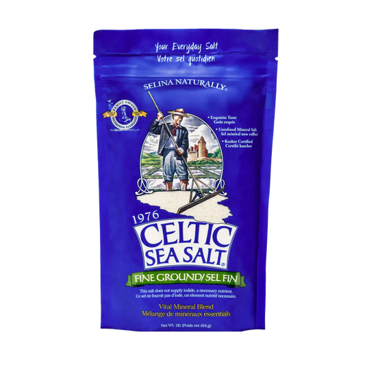 Celt Salt    Celt Salt Fine Ground Bag    Container Size: 454 g    Case of 6