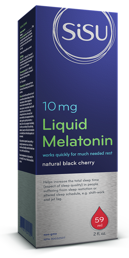 SISU - Melatonin Liquid 10 mg, Black Cherry - 59 mL