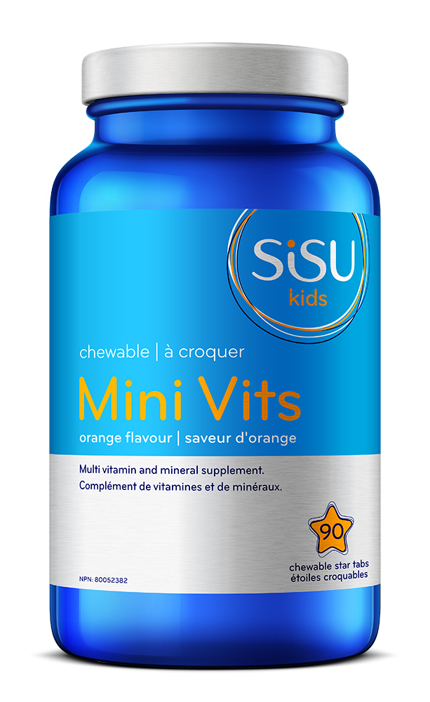 SISU - Kids Mini Vits Chewable Multivitamin, Orange - 90 tabs
