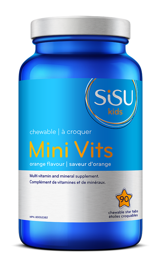 SISU - Kids Mini Vits Chewable Multivitamin, Orange - 90 tabs