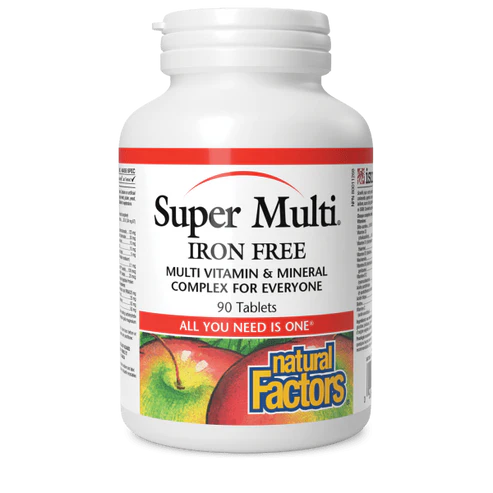 Natural Factors   Super Multi Iron Free   90 tabstabs