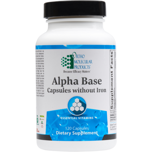Ortho Molecular   Alpha Base Capsules without Iron   120 CT