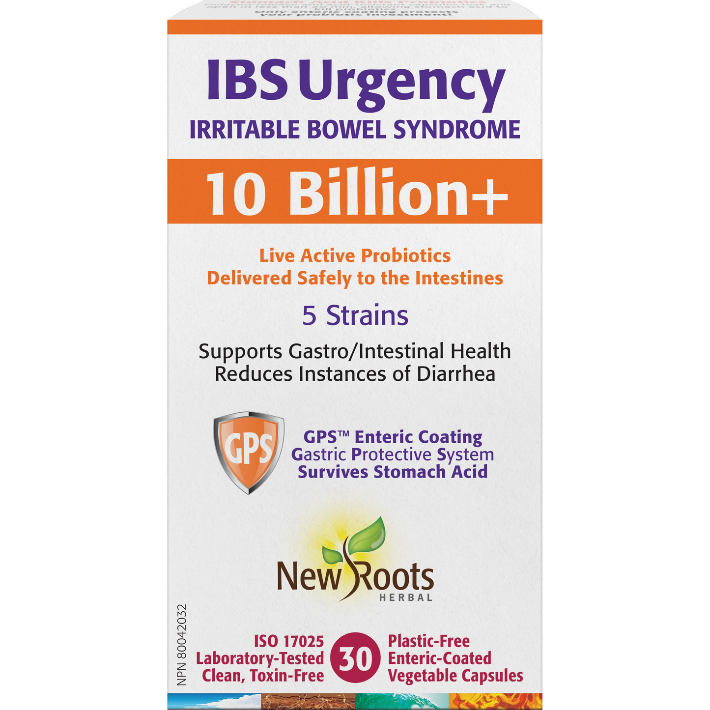 NEW ROOTS    IBS Urgency Irritable Bowel Syndrome    30 capsules