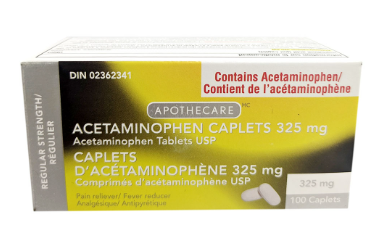 APC ACETAMINOPHEN CAPLET 325MG 100'S