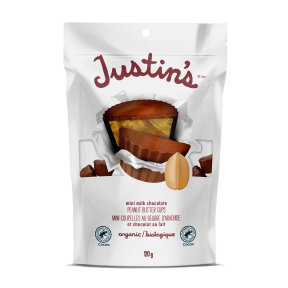Justin's Cashew Butter Cups   Mini Milk Chocolate Peanut Butter Cups 120G