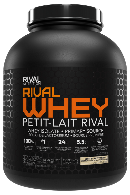 RIVALUS   RIVALWHEY   SOFT SERVE VANILLA   5lbs