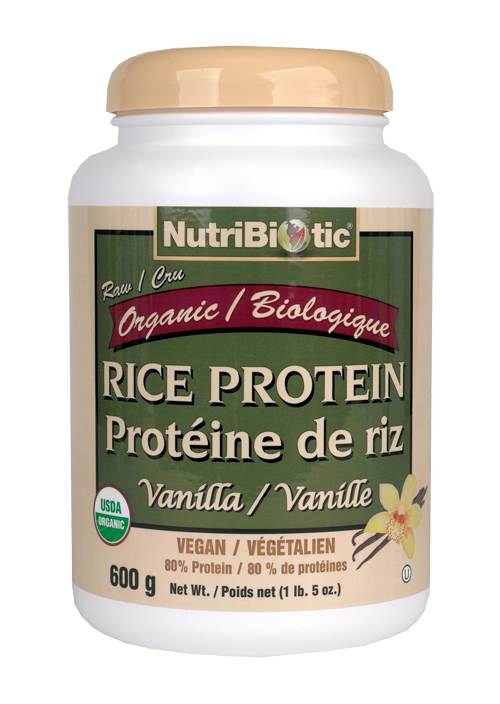 NUTRIBIOTIC   Rice Protein Organic (vanil), 600g