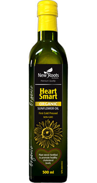 New Roots   Heart Smart Organic Sunflower Oil   500 ml