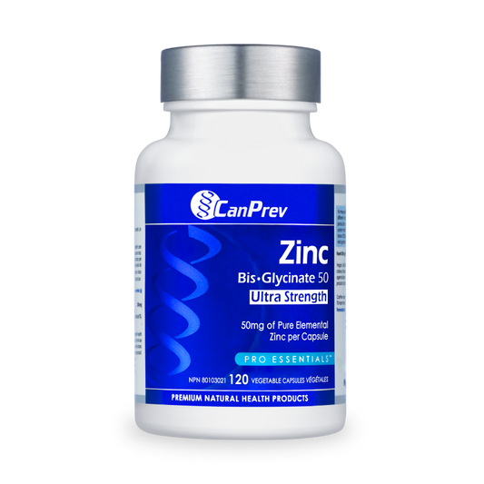 CanPrevZinc Bis·Glycinate 50 Ultra Strength_120 v-caps