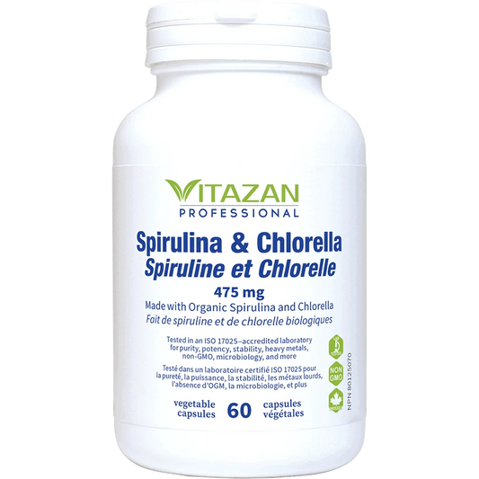 Vitazan    Spirulina & Chlorella  60 capsules