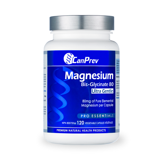 CanPrevMagnesium Bis·Glycinate 80 Ultra Gentle_120 v-caps