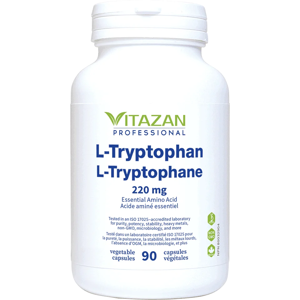 Vitazan    L-Tryptophan (220 mg · Essential Amino Acid) 90 capsules
